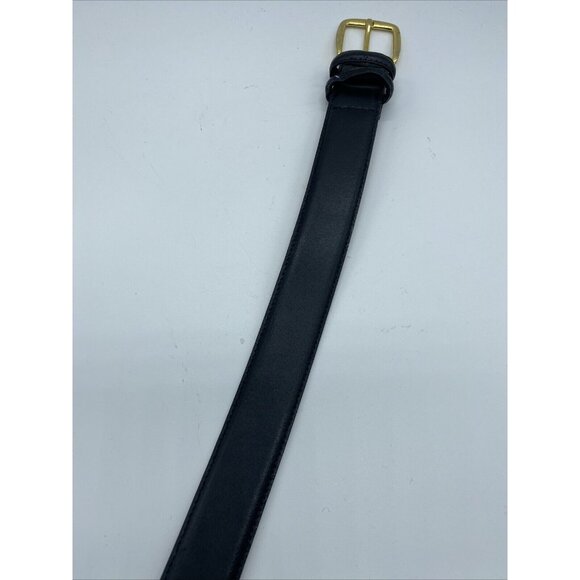 Black Genuine Leather Belt Men's Size 40 Made In Italy 1745-00 - Picture 4 of 10